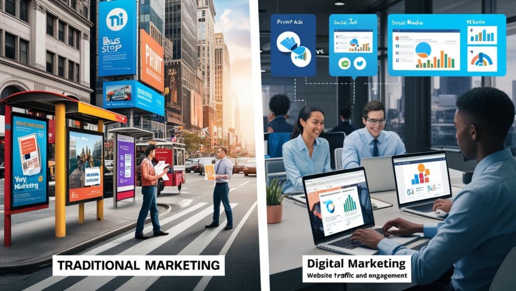 Traditional Marketing vs. Digital Marketing: Which One is Right for Your Business?